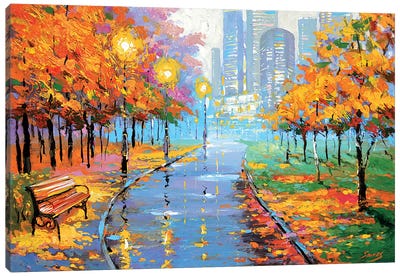 Autumn In The Big City I Canvas Art Print - Dmitry Spiros