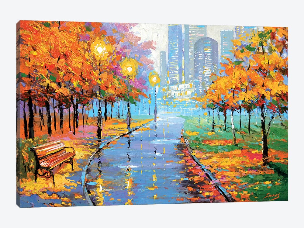 Autumn In The Big City I by Dmitry Spiros 1-piece Canvas Print