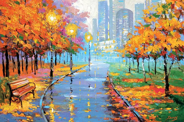 Dmitry Spiros: Autumn In The Big City I by Dmitry Spiros