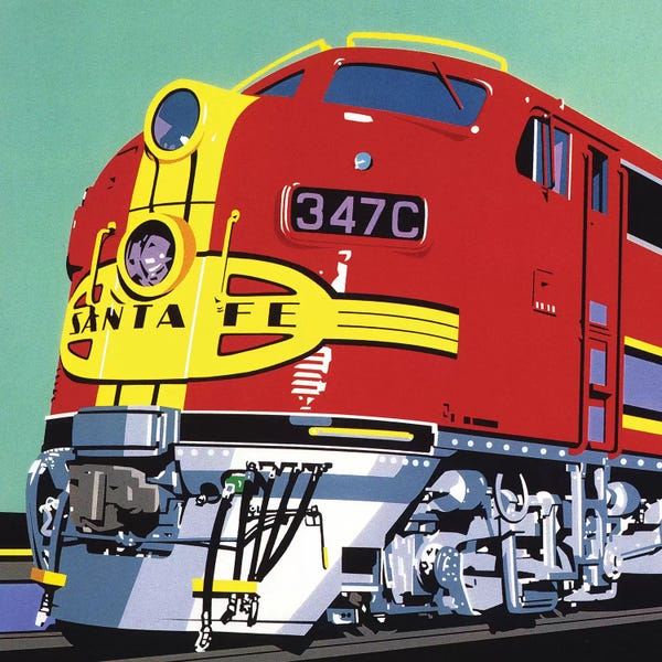 Trains: Santa Fe by Dennis Mukai