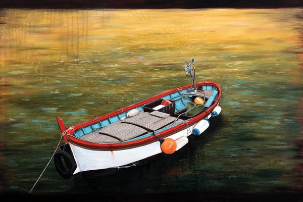 Donna McKellar: Portofino Boat by Donna McKellar