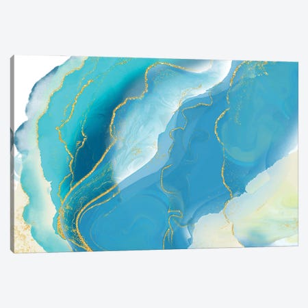 Luminous Sea Canvas Print #DNA28} by Delores Naskrent Canvas Art Print