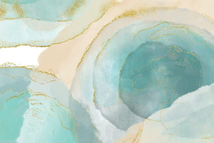 Waikiki Beach Blue by Delores Naskrent wall art