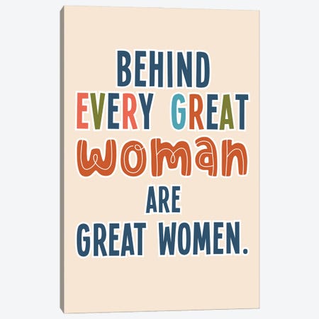Great Woman Canvas Print #DNA53} by Delores Naskrent Canvas Wall Art