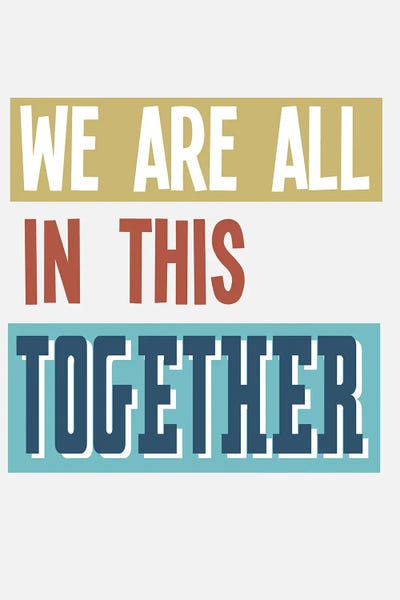In This Together by Delores Naskrent framed wall art