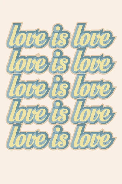 Love is Love by Delores Naskrent multi panel art