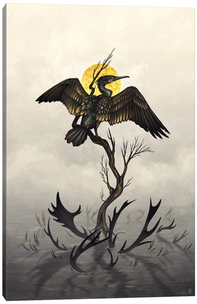 Golden Canvas Art Print - Heron Art