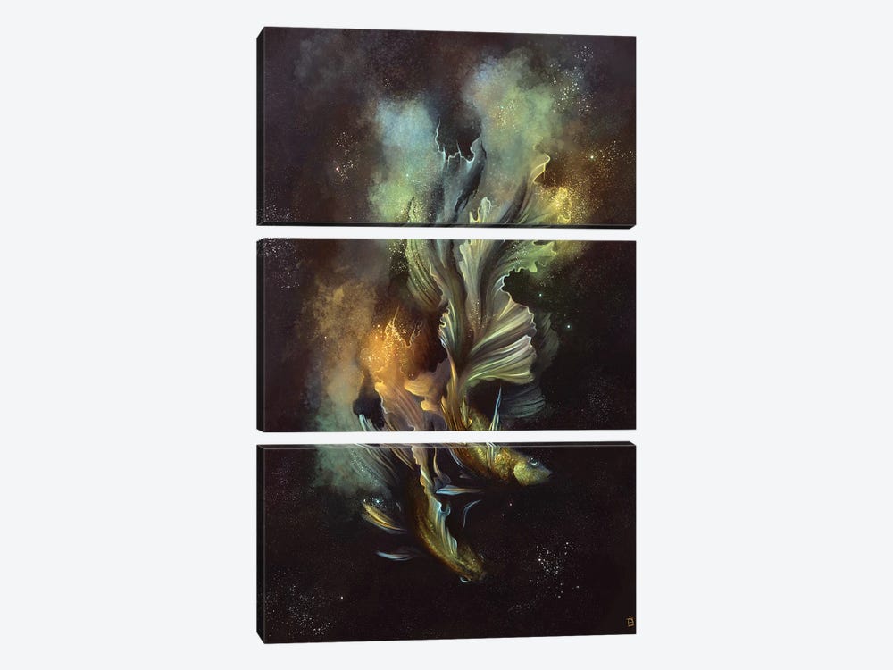 Pisces Nebula by Danielle English 3-piece Canvas Art Print