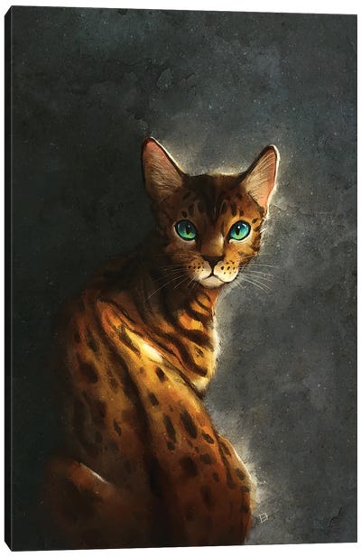 Bengal Cat Canvas Art Print