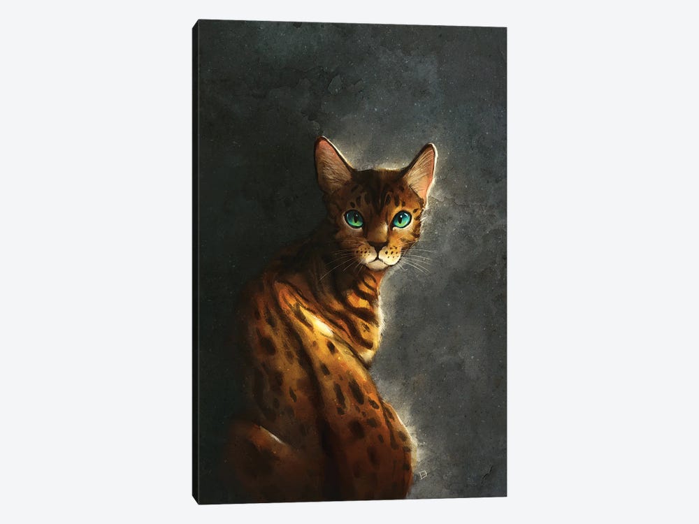 Bengal Cat by Danielle English 1-piece Canvas Artwork