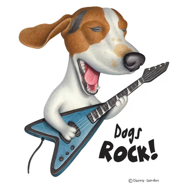 Rock 'n' Roll: Basset Hound Dogs Rock by Danny Gordon