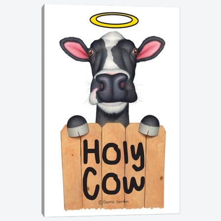 Holy Cow Canvas Print #DNG204} by Danny Gordon Canvas Artwork
