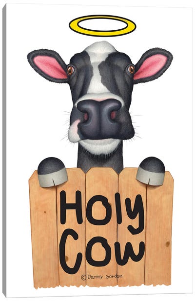 Holy Cow Canvas Art Print - Danny Gordon