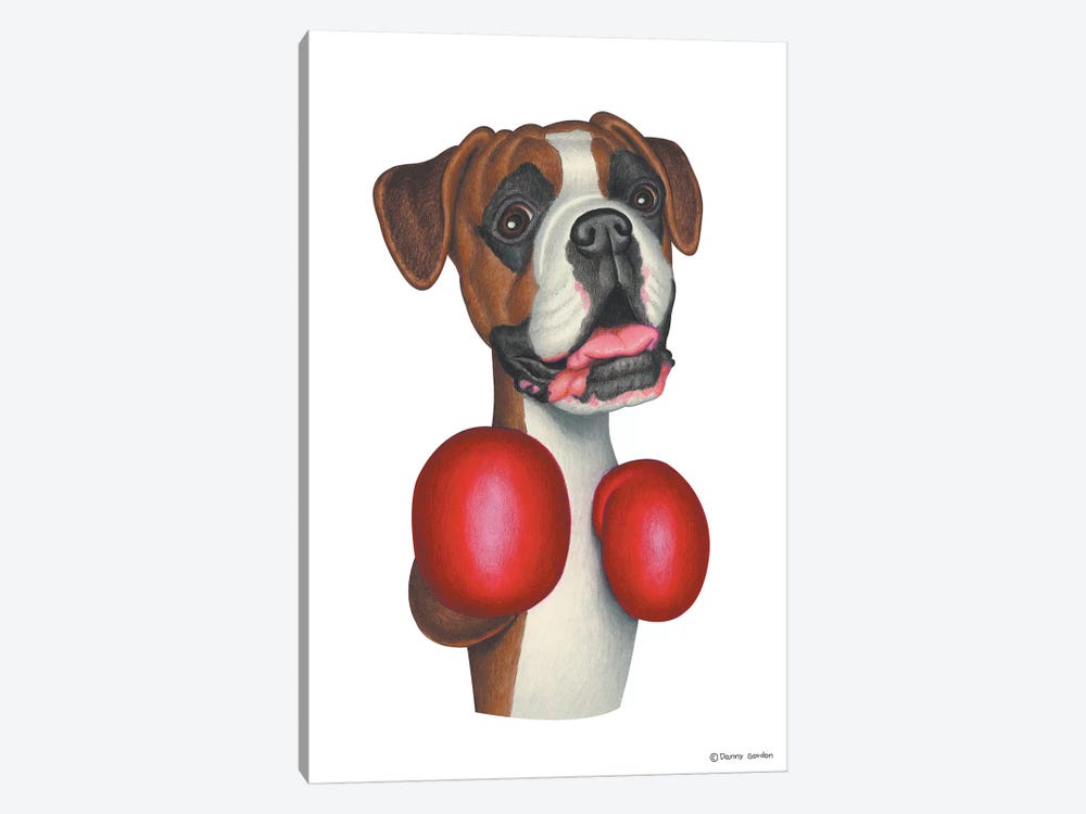 Boxer Boxing by Danny Gordon 1-piece Art Print