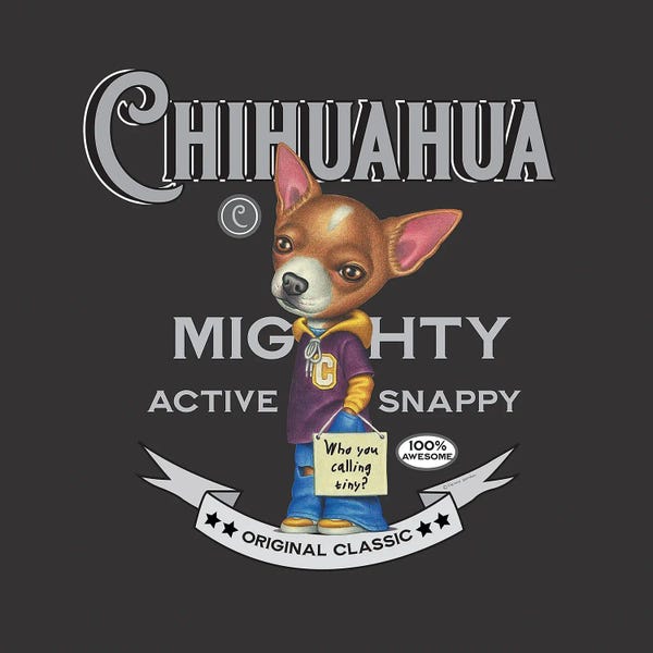 Chihuahuas: Chihuahua Hoodie Jeans Vintage by Danny Gordon