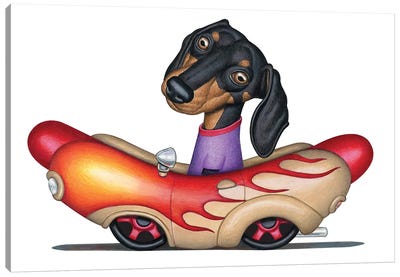 Landis Wiener Car Black Rims Canvas Art Print - Danny Gordon
