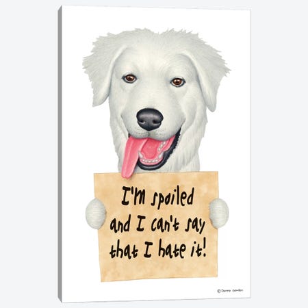 Great Pyrenees Canvas Print #DNG71} by Danny Gordon Canvas Wall Art