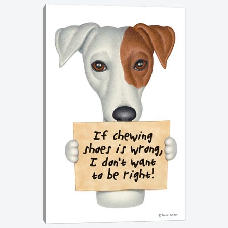 Jack Russell Mix Canvas Print #DNG72} by Danny Gordon Canvas Artwork
