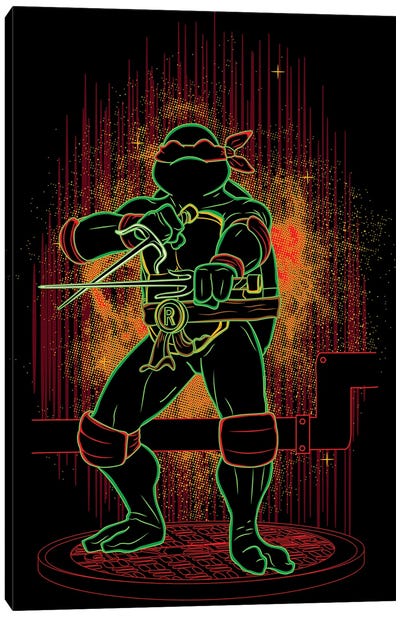 Shadow Of The Red Ninja Canvas Art Print - Teenage Mutant Ninja Turtles