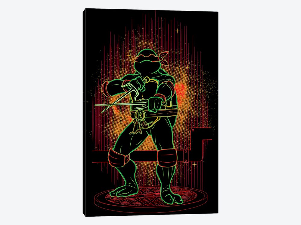 Shadow Of The Red Ninja by Donnie Art 1-piece Canvas Print
