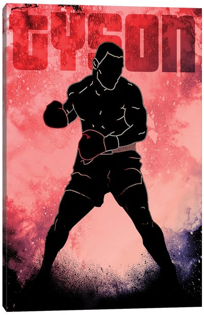 Soul Of Iron Mike Canvas Art Print - Mike Tyson