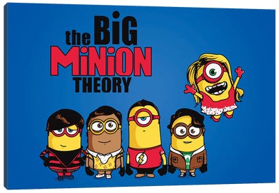 The Big Minion Theory Canvas Art Print - Sitcoms & Comedy TV Show Art