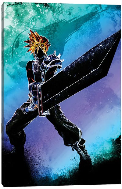 Soul Of The Ex Soldier Canvas Art Print - Final Fantasy
