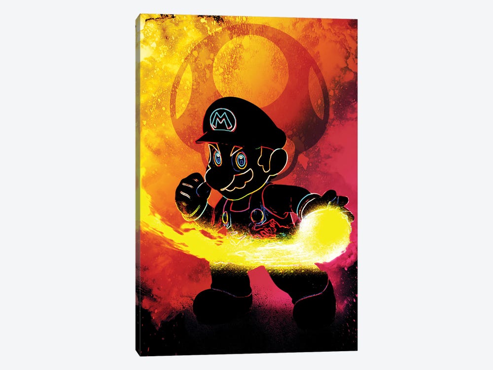 Soul Of The Red Plumber by Donnie Art 1-piece Canvas Print