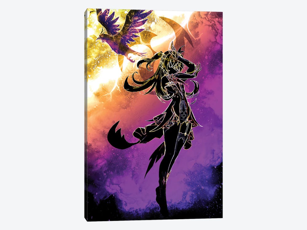 Soul Of The Electro Raven by Donnie Art 1-piece Canvas Art Print