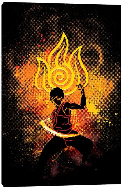 Fire Art Canvas Art Print - Avatar: The Last Airbender
