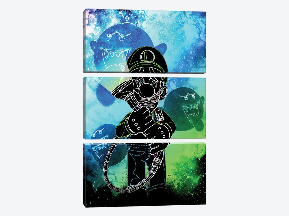 Soul Of The Ghost Hunter by Donnie Art 3-piece Canvas Wall Art