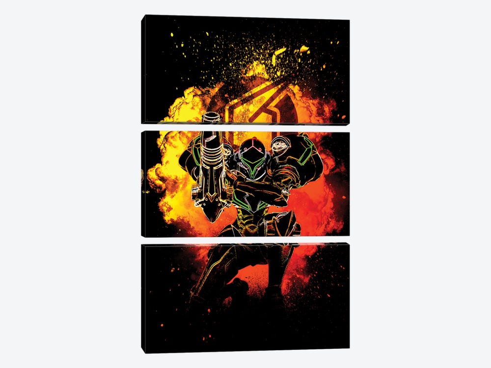 Soul Of The Space Bounty Hunter by Donnie Art 3-piece Canvas Art