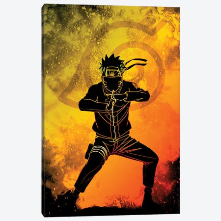 Soul Of The Ninja Canvas Print #DNI153} by Donnie Art Canvas Artwork