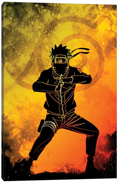 Soul Of The Ninja Canvas Art Print - Anime TV Show Art