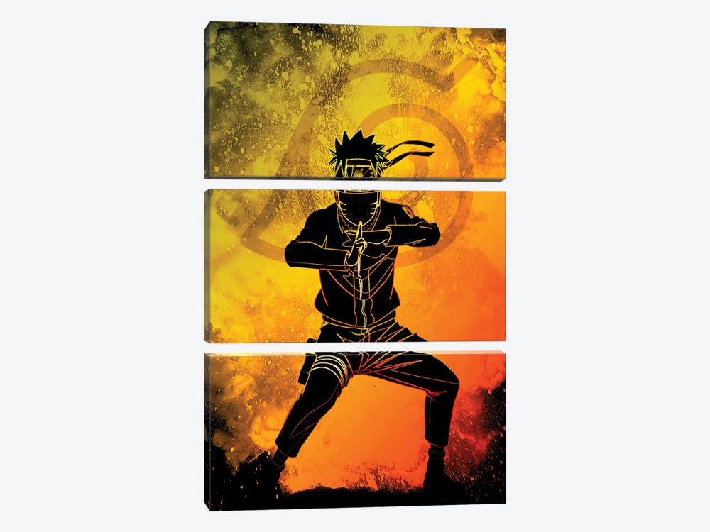 Soul Of The Ninja by Donnie Art 3-piece Canvas Artwork