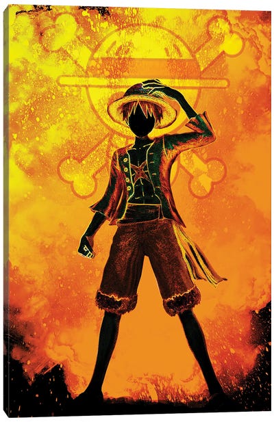 Soul Of The Pirate Canvas Art Print - Monkey D. Luffy