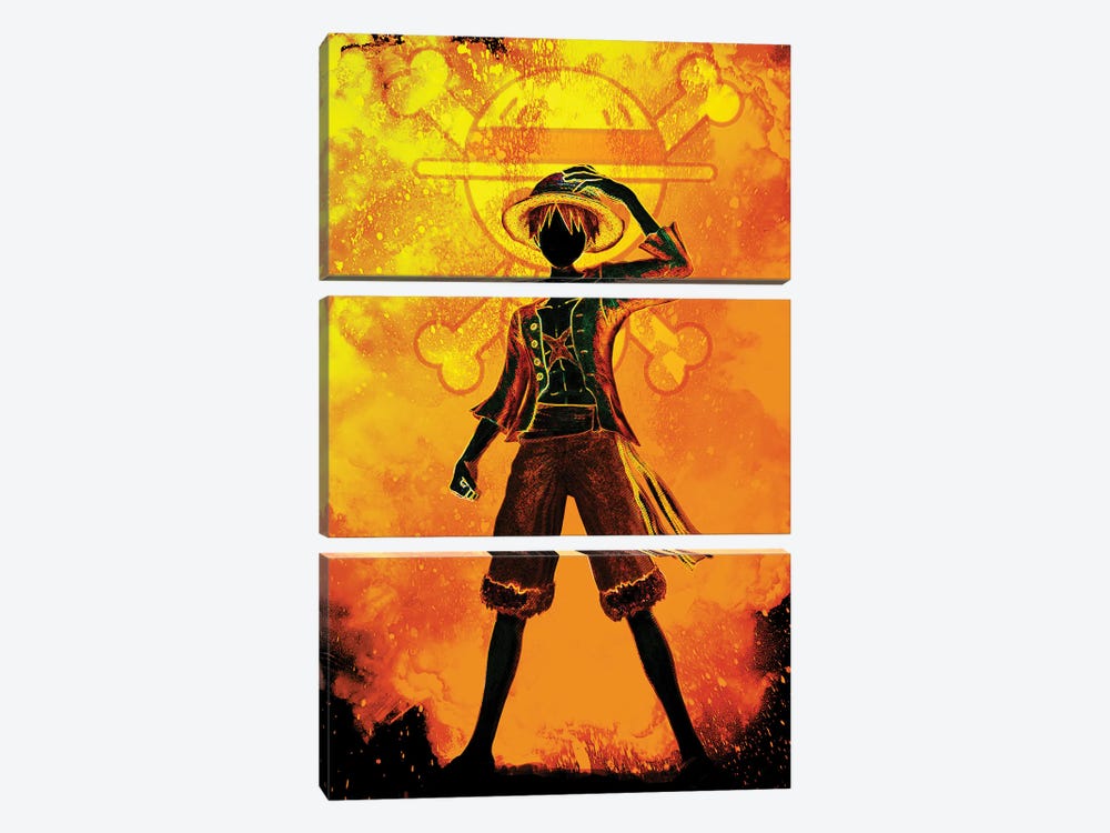 Soul Of The Pirate by Donnie Art 3-piece Canvas Print
