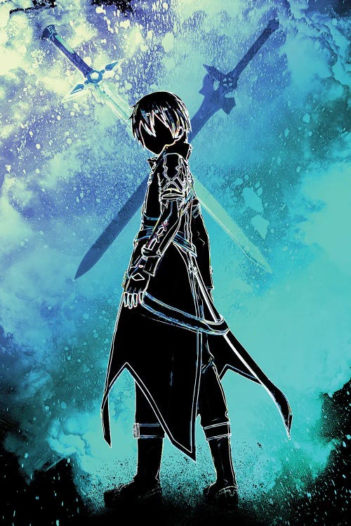 Soul Of The Black Swordman by Donnie Art wall art