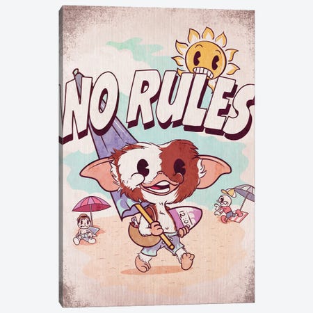 No Rules Canvas Print #DNI164} by Donnie Art Canvas Wall Art