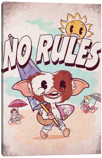 No Rules Canvas Art Print - Donnie Art