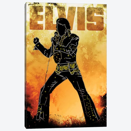 Soul Of The King Of Rocknroll Canvas Print #DNI17} by Donnie Art Art Print