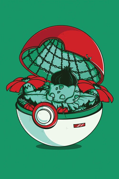 Green Pokehouse by Donnie Art wall art