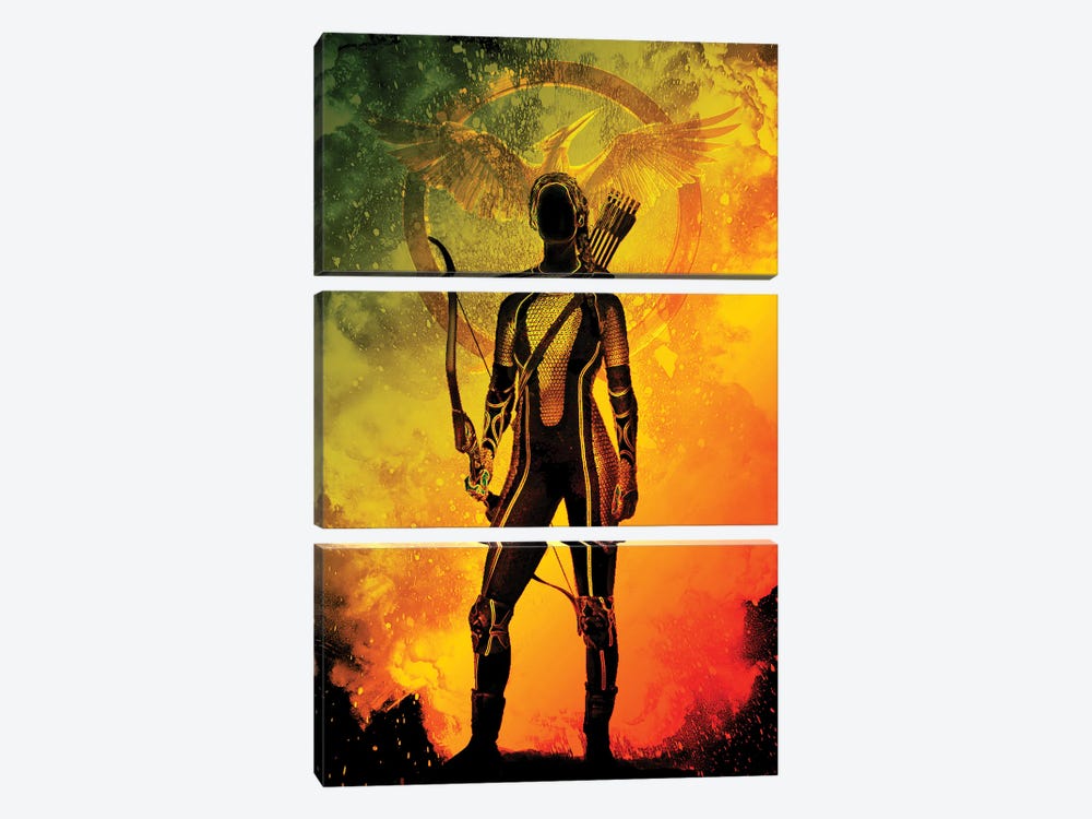Soul Of The Mockingjay by Donnie Art 3-piece Canvas Print
