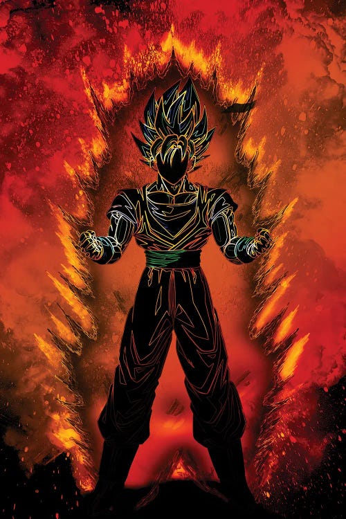 Soul Of The Saiyan by Donnie Art wall art