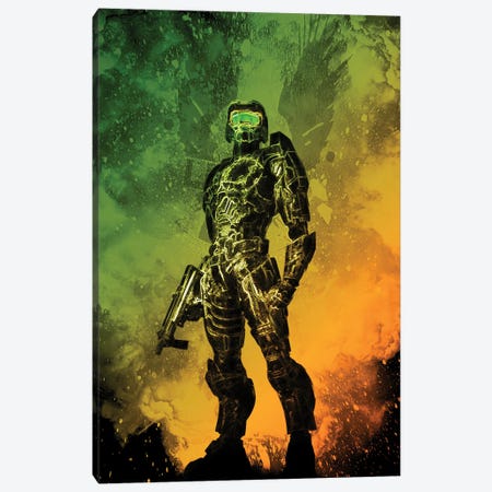 Soul Of The Master Chief Canvas Print #DNI192} by Donnie Art Canvas Art