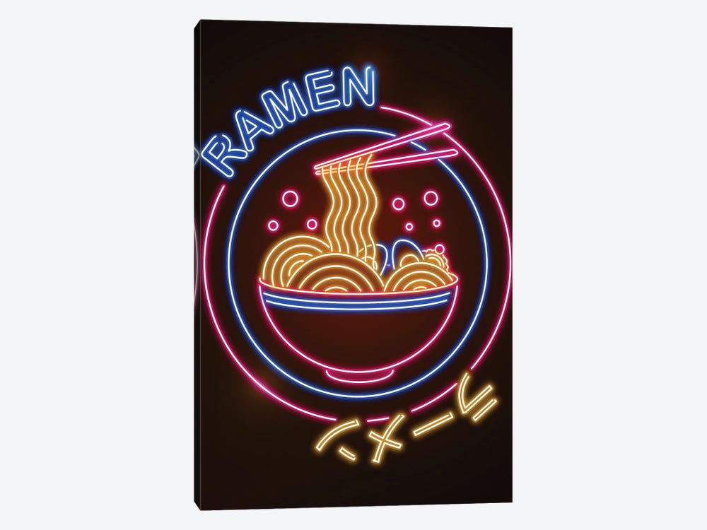 Neon Ramen Sign by Donnie Art 1-piece Canvas Art