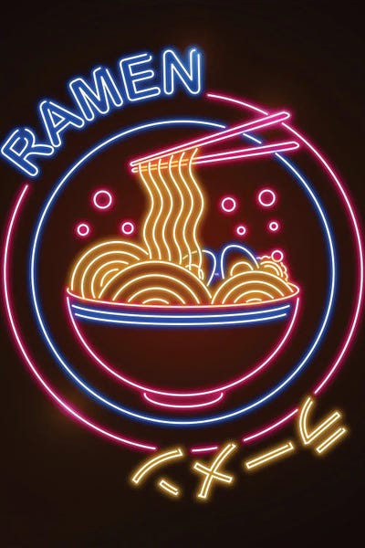 Donnie Art: Neon Ramen Sign by Donnie Art