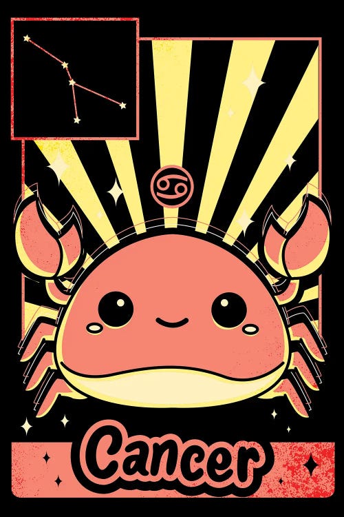 Kawaii Zodiac Sign Cancer