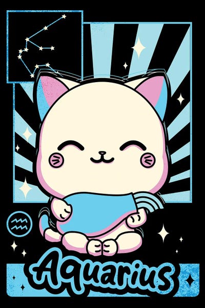 Astrology: Kawaii Zodiac Sign Aquarius by Donnie Art