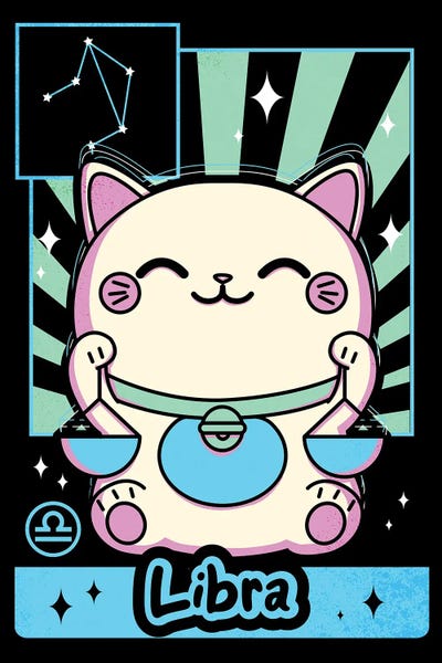Libra: Kawaii Zodiac Sign Libra by Donnie Art